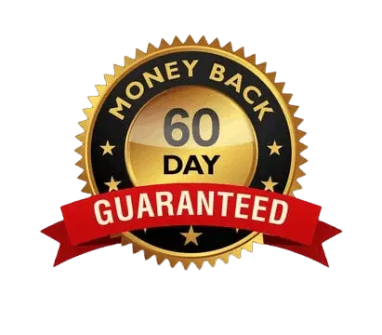 TC24 60 day money back guarantee badge representing risk free purchase confidence